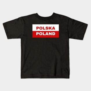 Polish Flag Kids T-Shirt